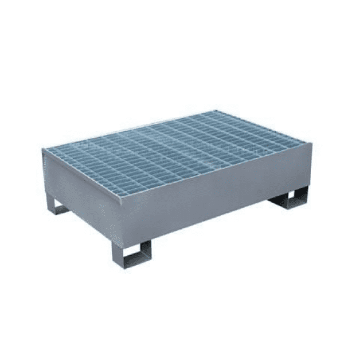 2 DRUM GALVANIZED STEEL - SPILL PALLET-GSP2D