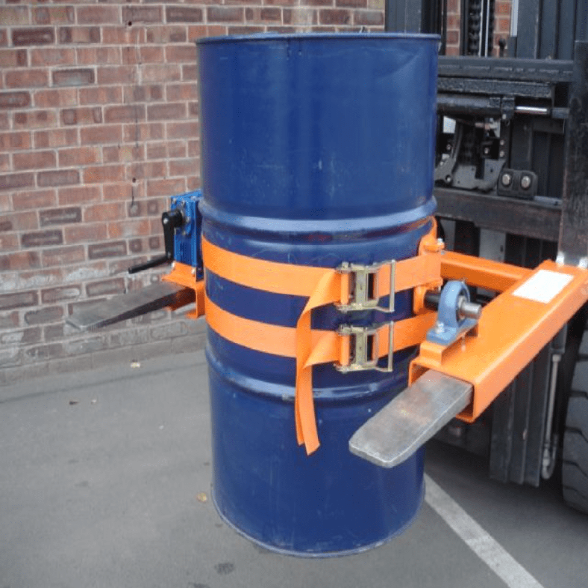 Forklift Drum Turner Attachment. Type DTL-1.0
