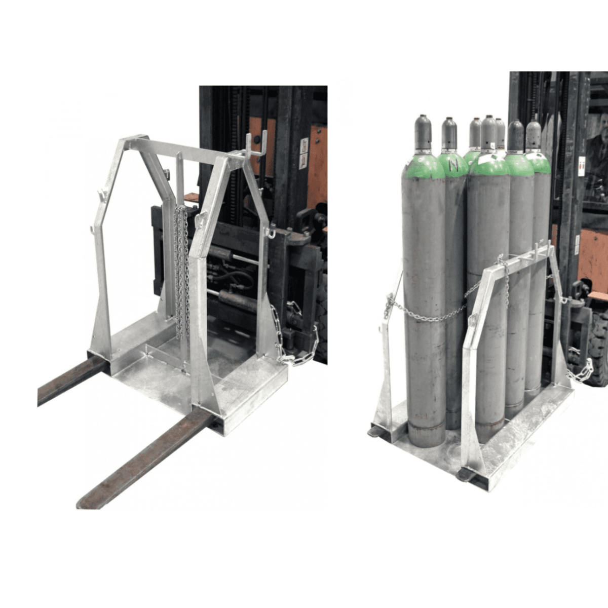 Steel gas cylinder pallets. Type SFP