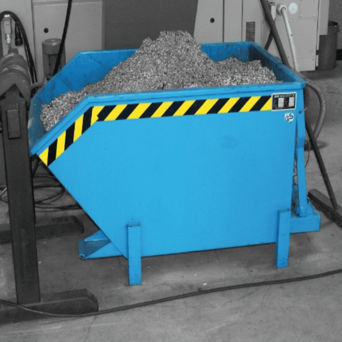 Swarf Tipping Skip - Low-Line