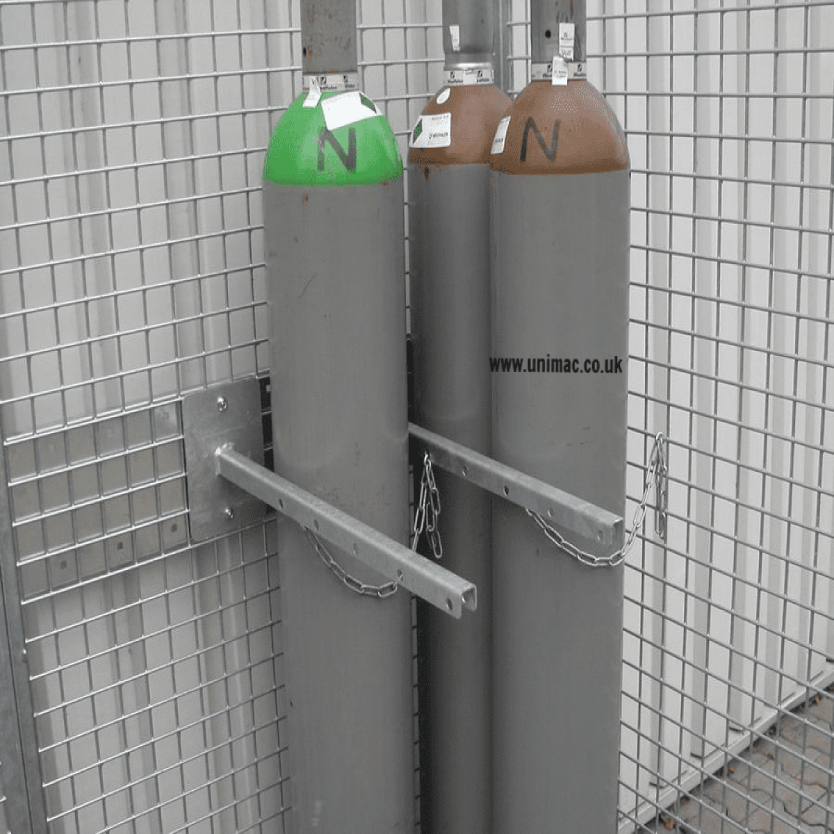 Forklift Transportable - Gas Cylinder Cage - for 104 Cylinders with Grid Floor:   GFC-E/G M5