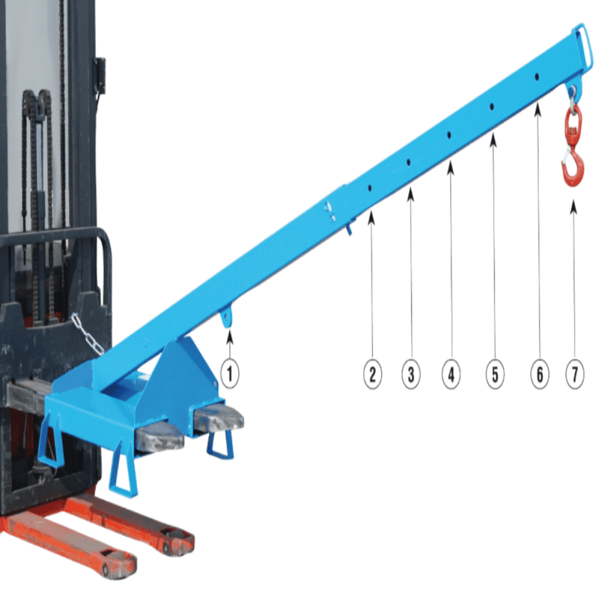 Forklift Extendable Loading Arm - Type LAT-25-1.0