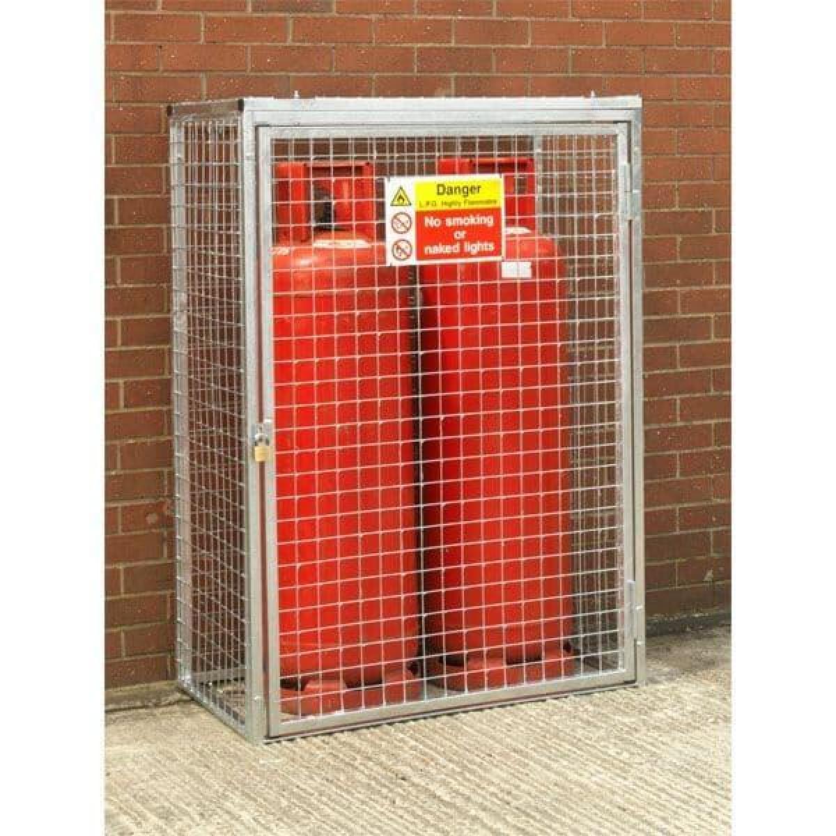 Gas Cylinder Storage Cage - 2 x 47 kg  Cylinders GC14