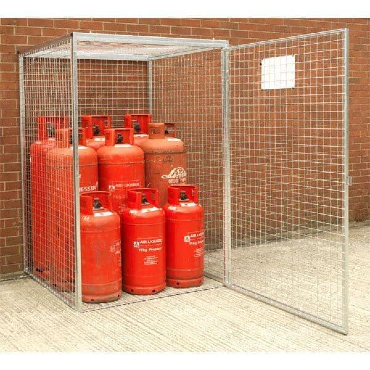 Gas Cylinder Storage Cage - 9 x 47 kg Cylinders GC30