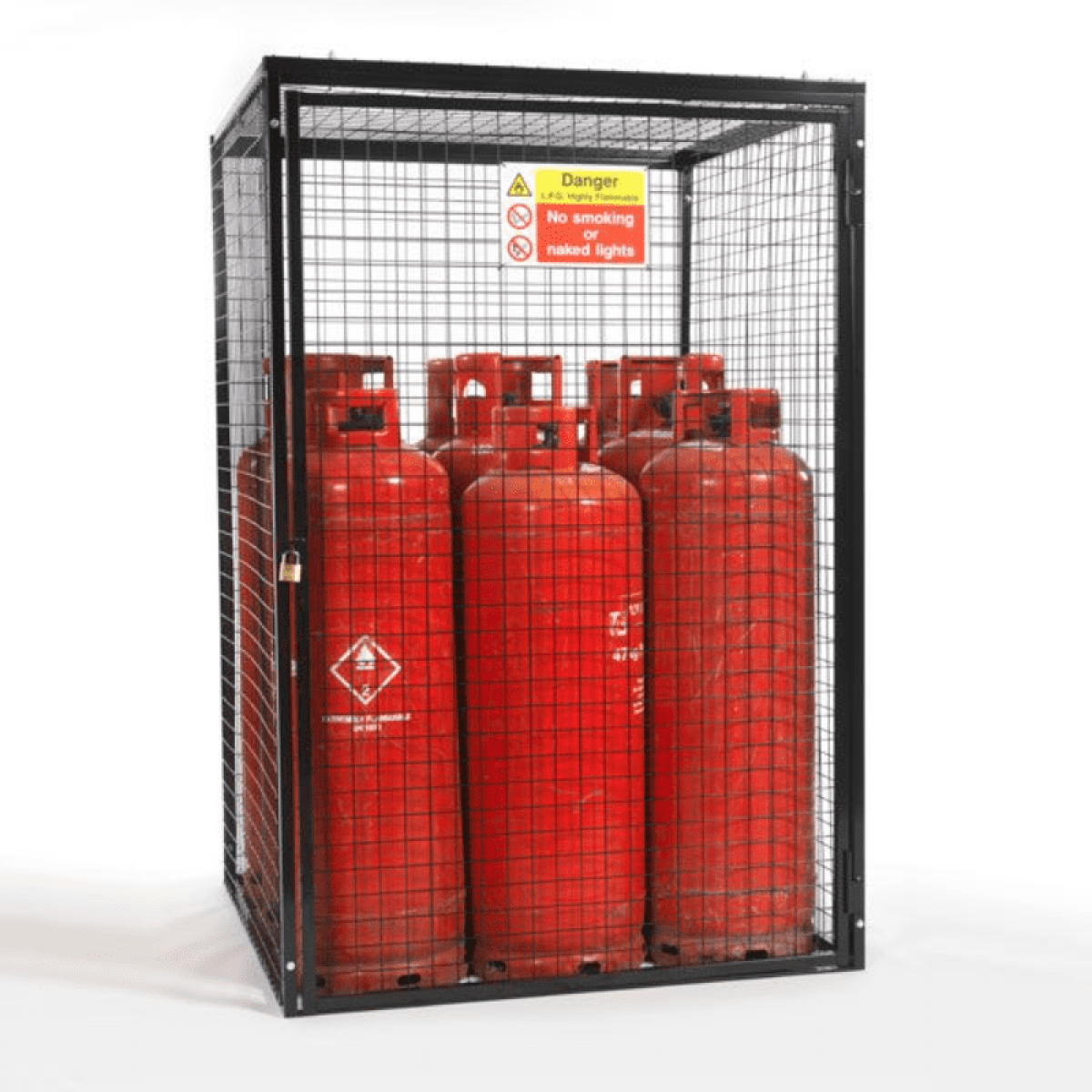 Gas Cylinder Storage Cage - 9 x 47 kg Cylinders GC30