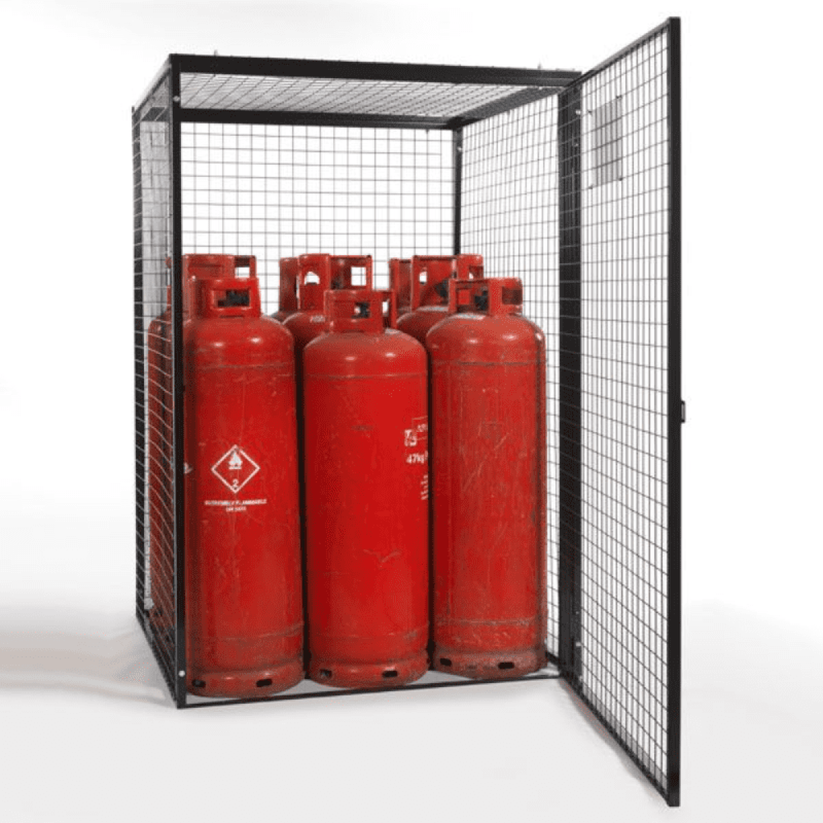 Gas Cylinder Storage Cage - 9 x 47 kg Cylinders GC30