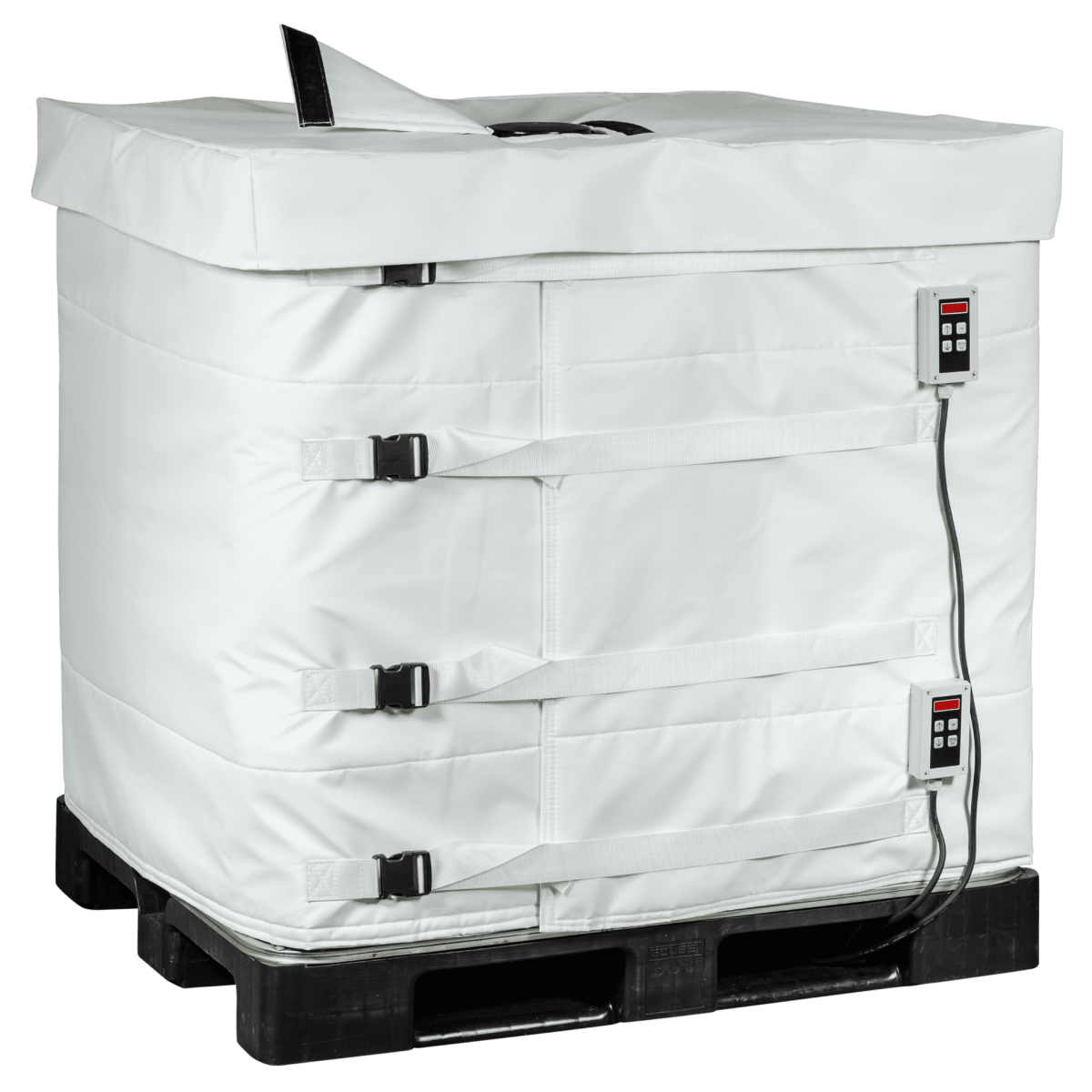 Heater for 1000L IBC container for foodstuffs  (0-90ºC)