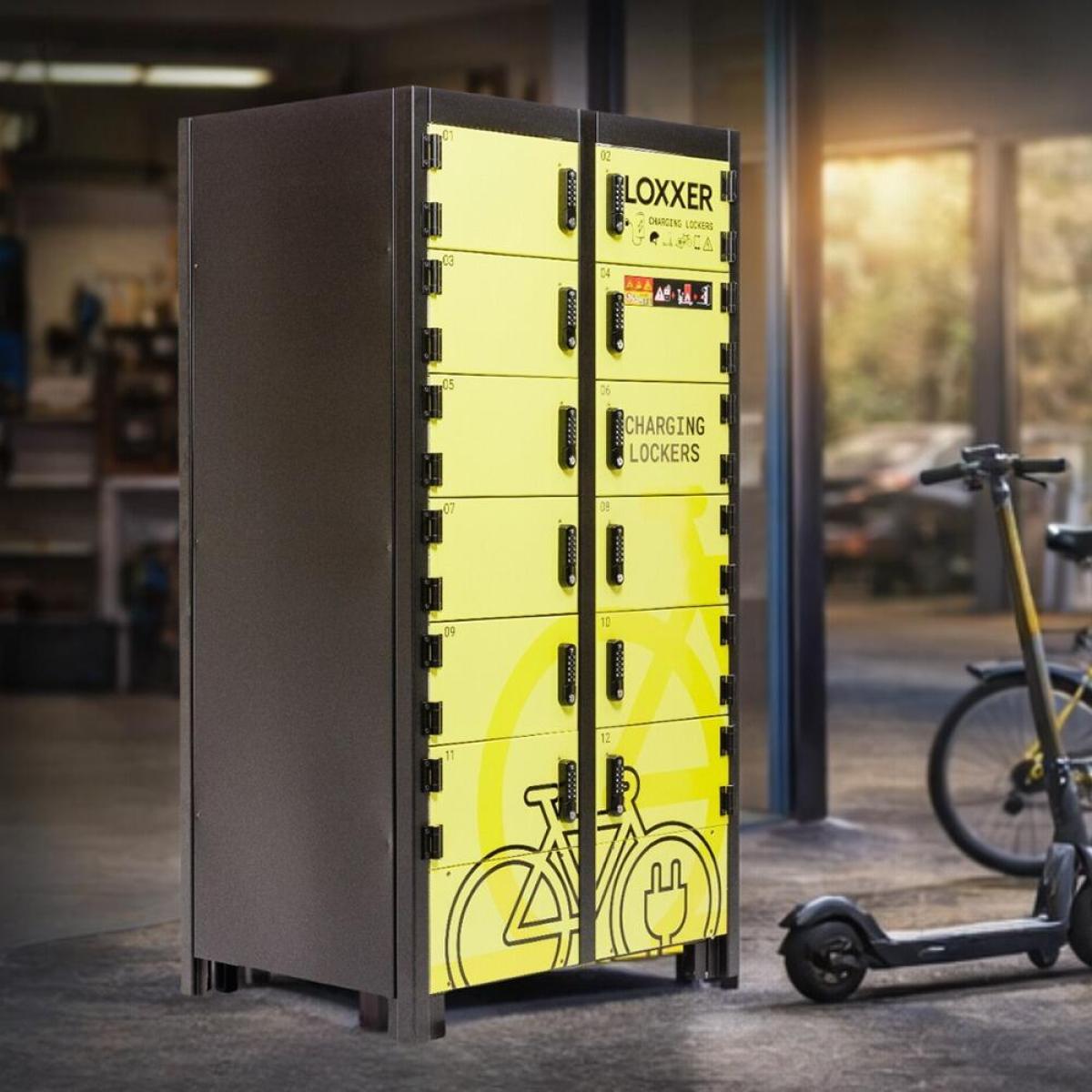 Battery Storage and Charging Locker - 12 Door