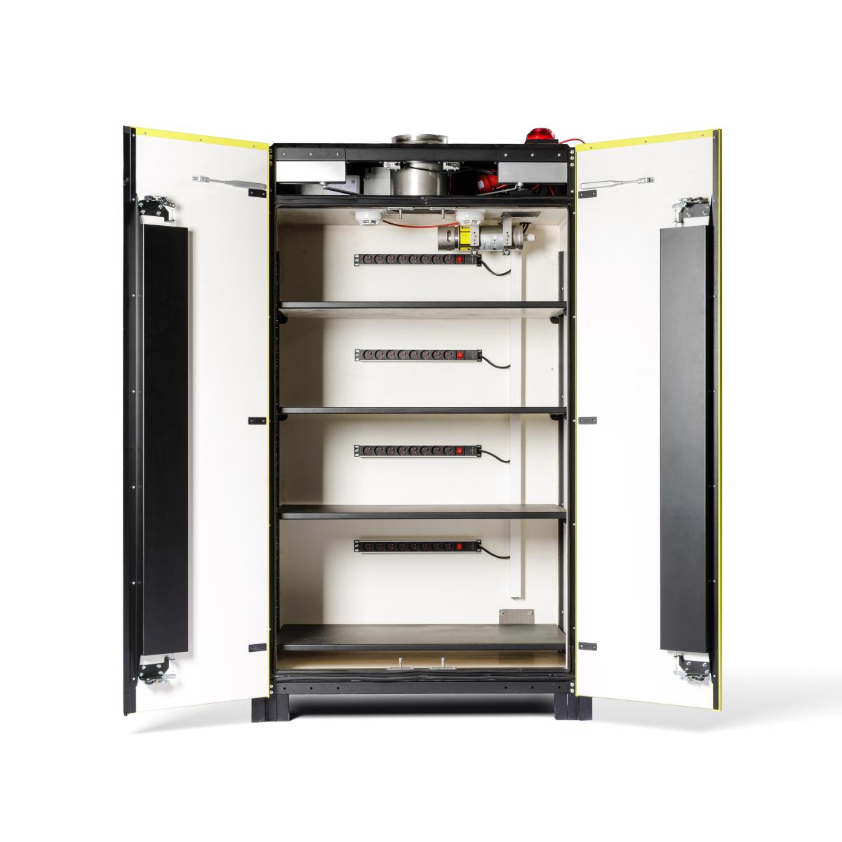 Double Door Lithium-Ion Storage & Charging Cabinet - VDMA Certified
