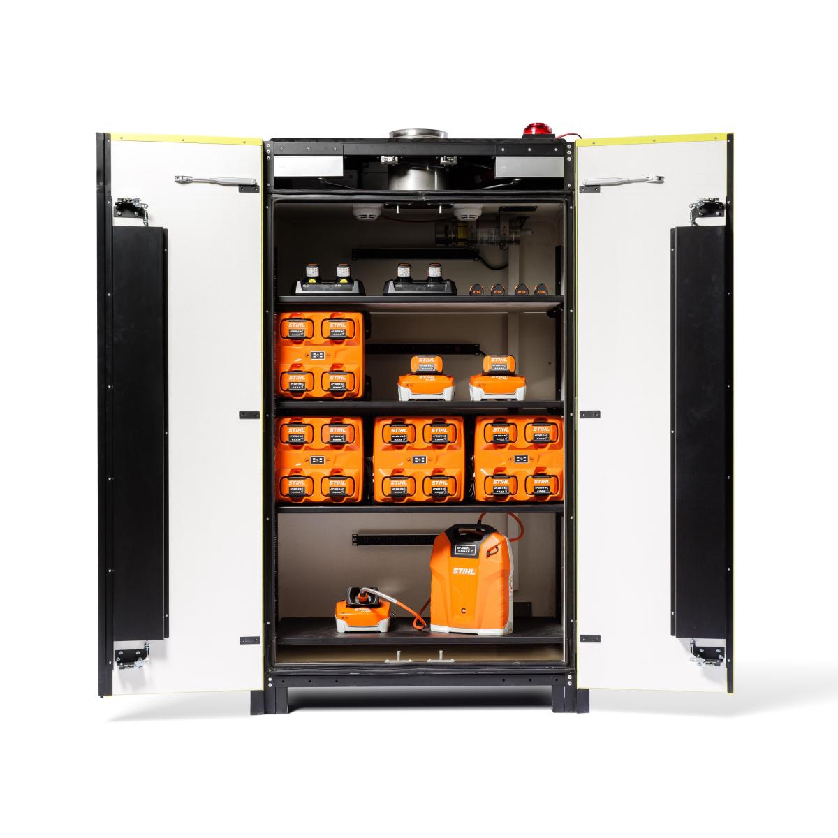 Double Door Lithium-Ion Storage & Charging Cabinet - VDMA Certified