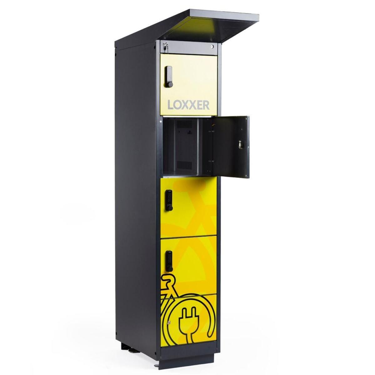 Outdoor Battery Storage and Charging Locker - 4 Door