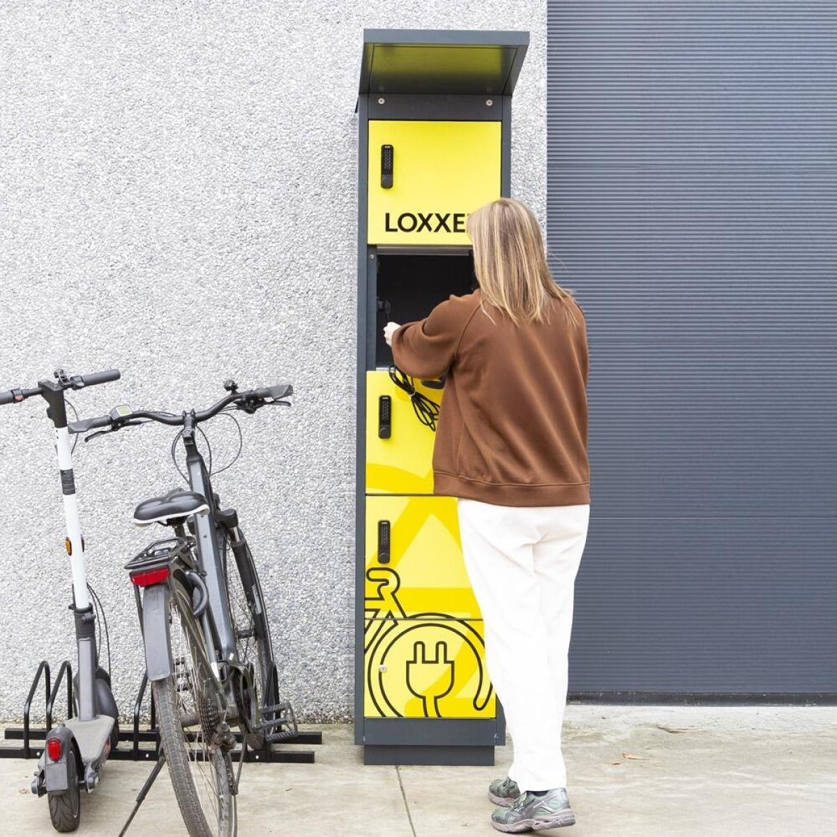 Outdoor Battery Storage and Charging Locker - 4 Door